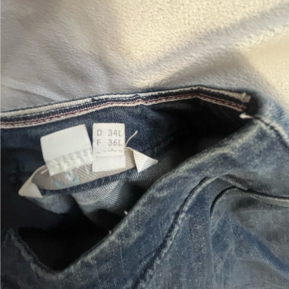 BODEN Womens Short Sleeve Denim Dress size 4L Zipper Back - Picture 5 of 6